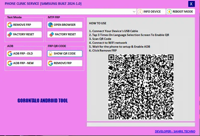 PCS Samsung Built 2024 v2.0.0 Download Samsung Built 2024 qr frp bypass