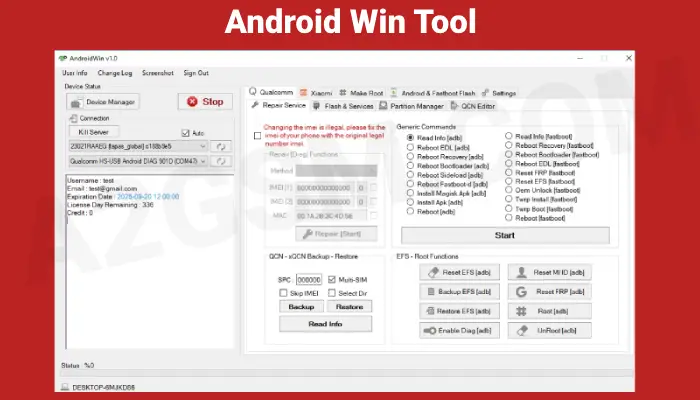 AndroidWinTool Screenshot