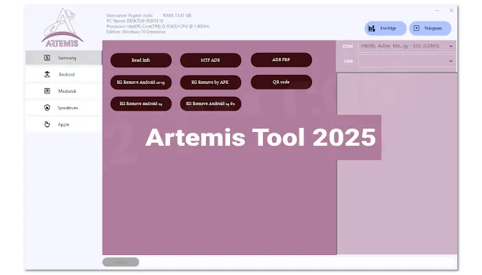 Artemis Tool 2025