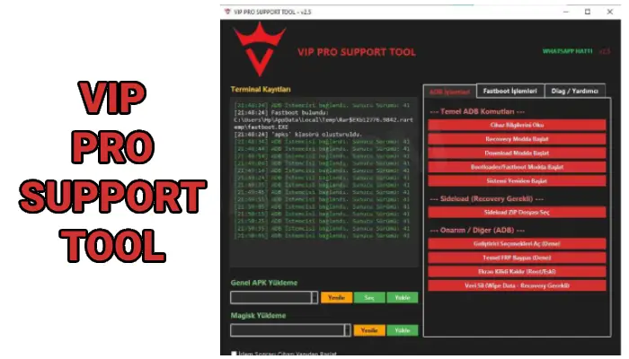 vip pro support tool